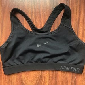 Blacked out nike sports bra
